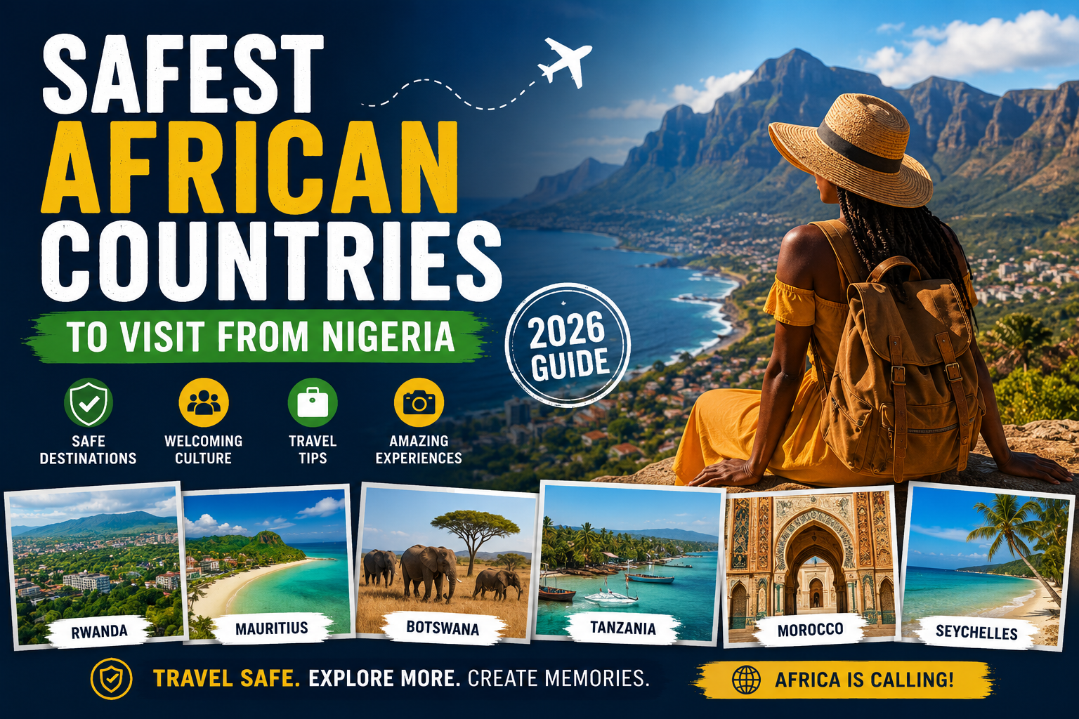 safest African countries to visit, safest countries for Nigerian travelers, Africa travel guide 2026, safe places to travel in Africa, best African destinations, Nigeria travel tips