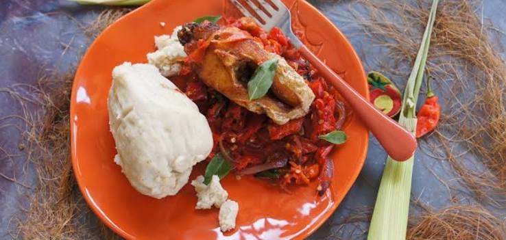 Kenkey and Fried Fish
