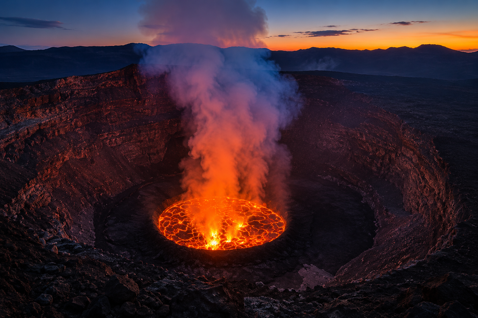 Nyiragongo Volcano, Democratic Republic of the Congo