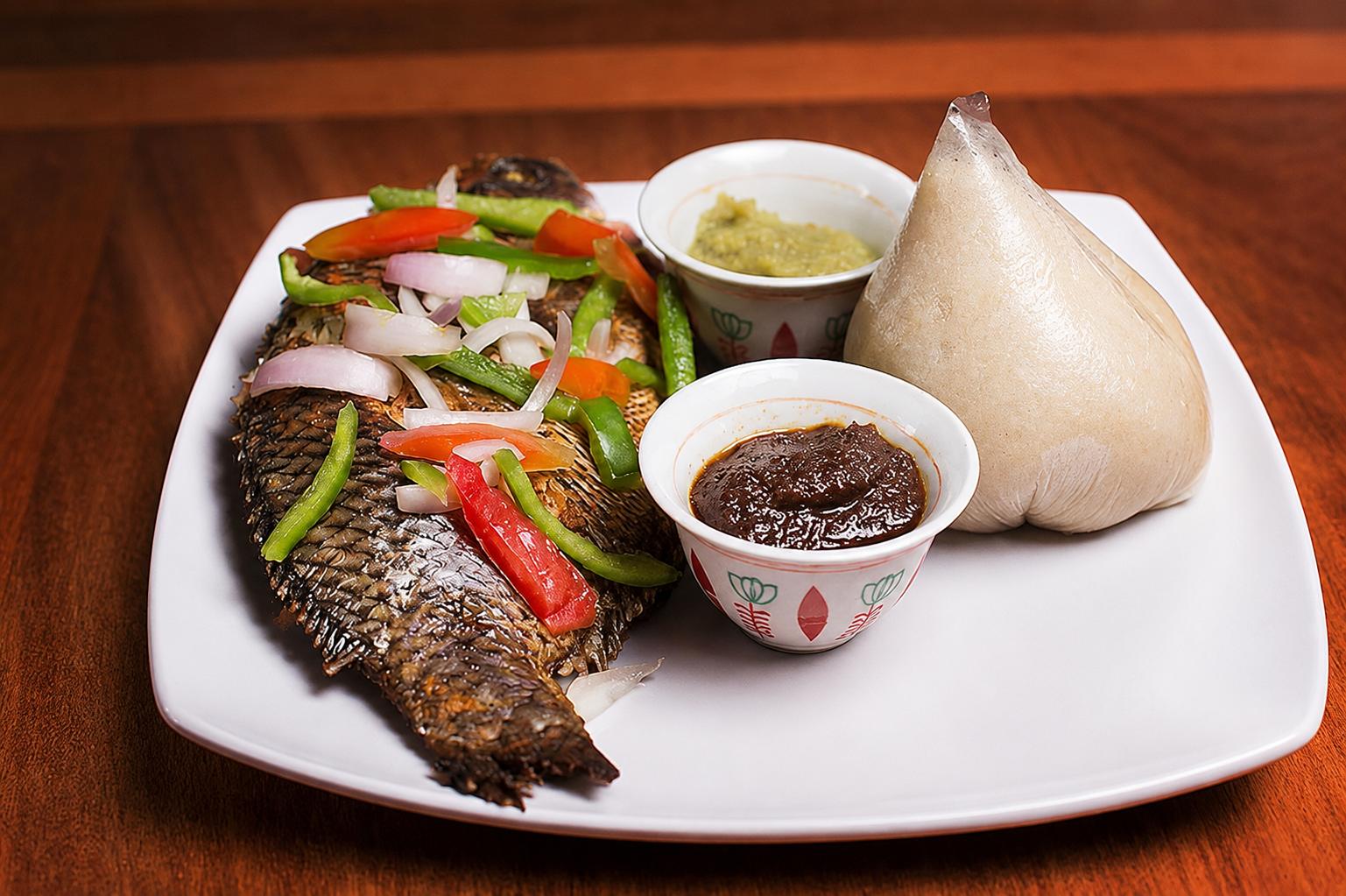 Banku and Grilled Tilapia